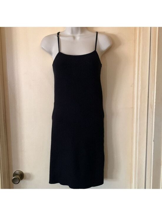House of Harlow 1960 Dresses & Skirts - House of Harlow black ribbed knit spaghetti strap dress size S